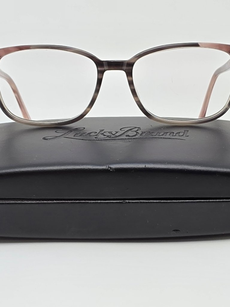 Lucky Brand D716 Grey Purple Horn Eyeglasses Frame W Case 4915135